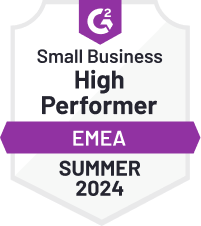 G2 Small Business High Performer EMEA Winter 2024