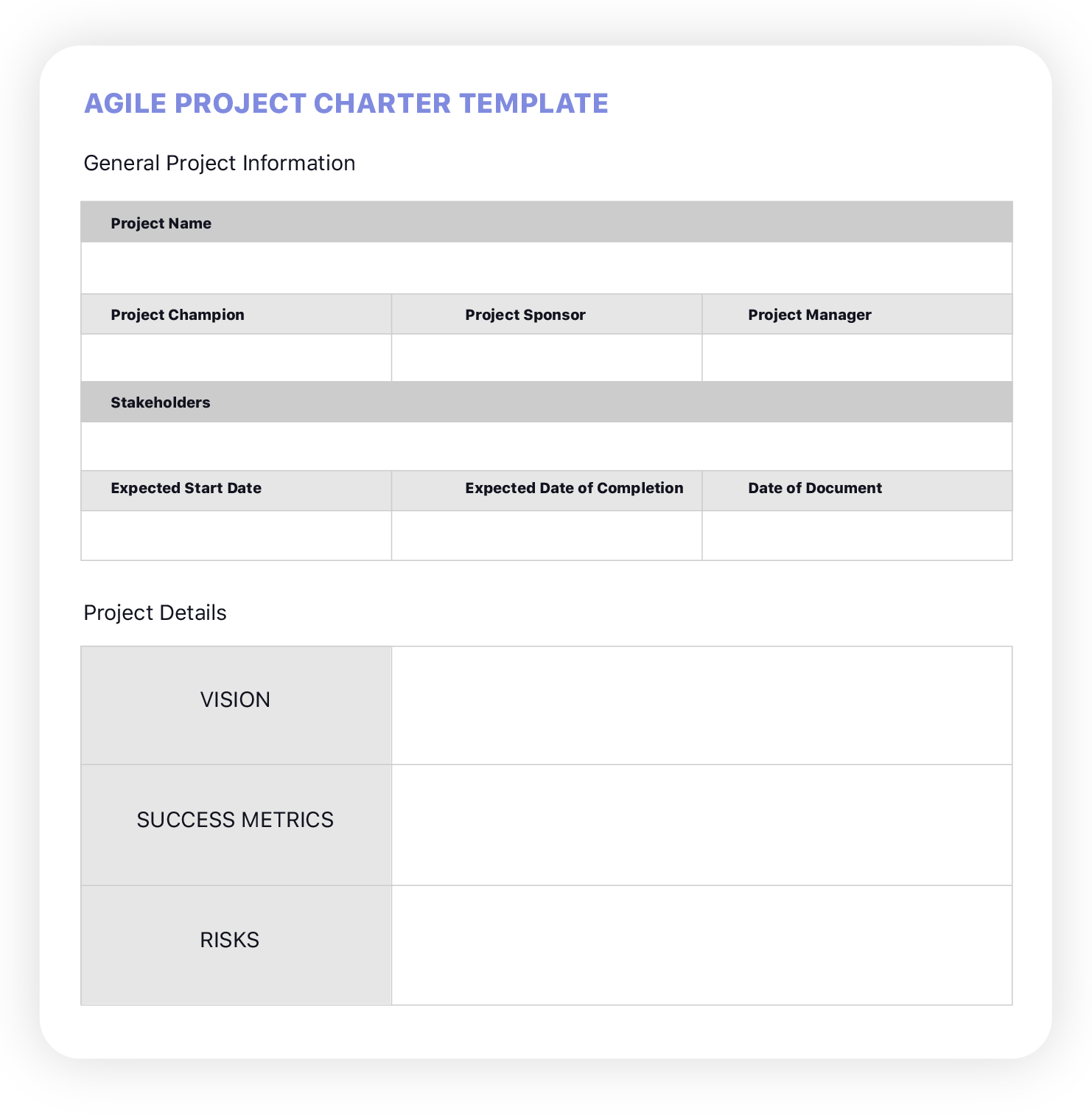 Charte d’Équipe pour Projet Agile