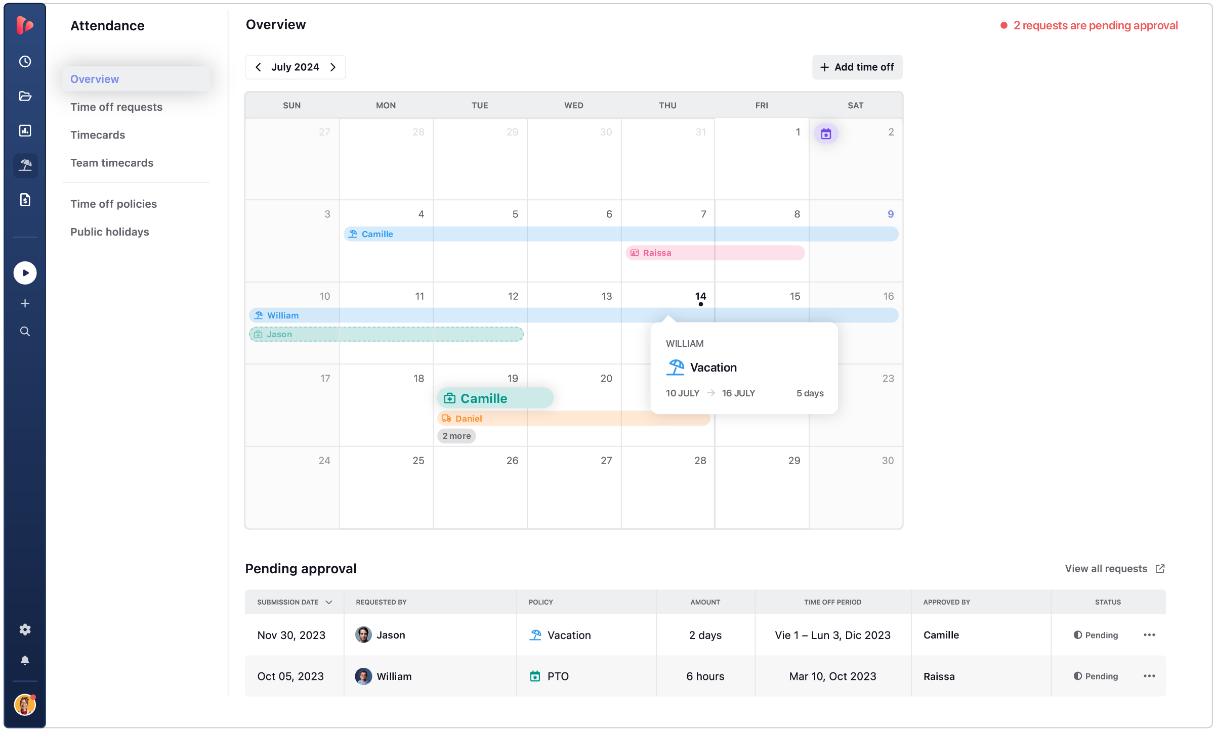 attendance tracking